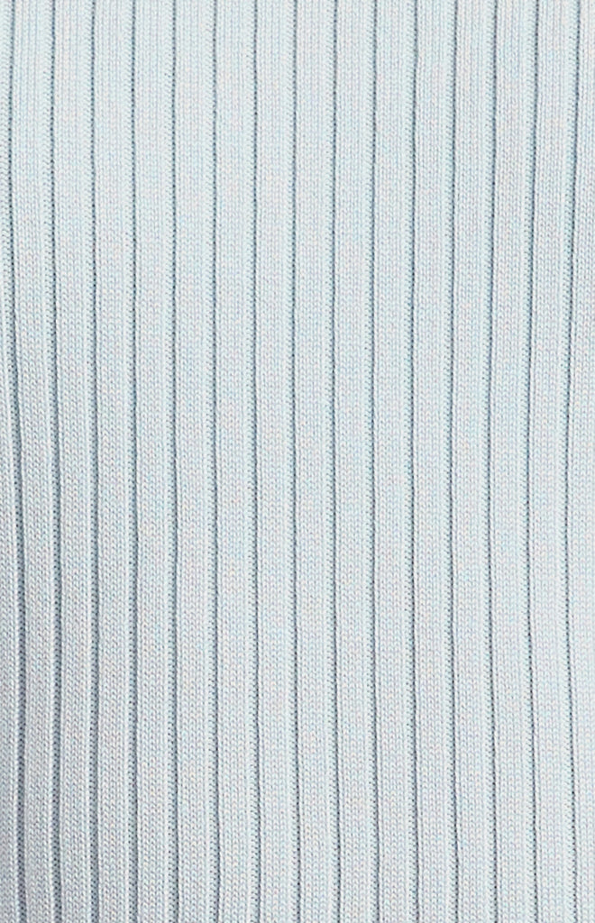 Tolone Sheer Long Sleeve Top - Pale Blue