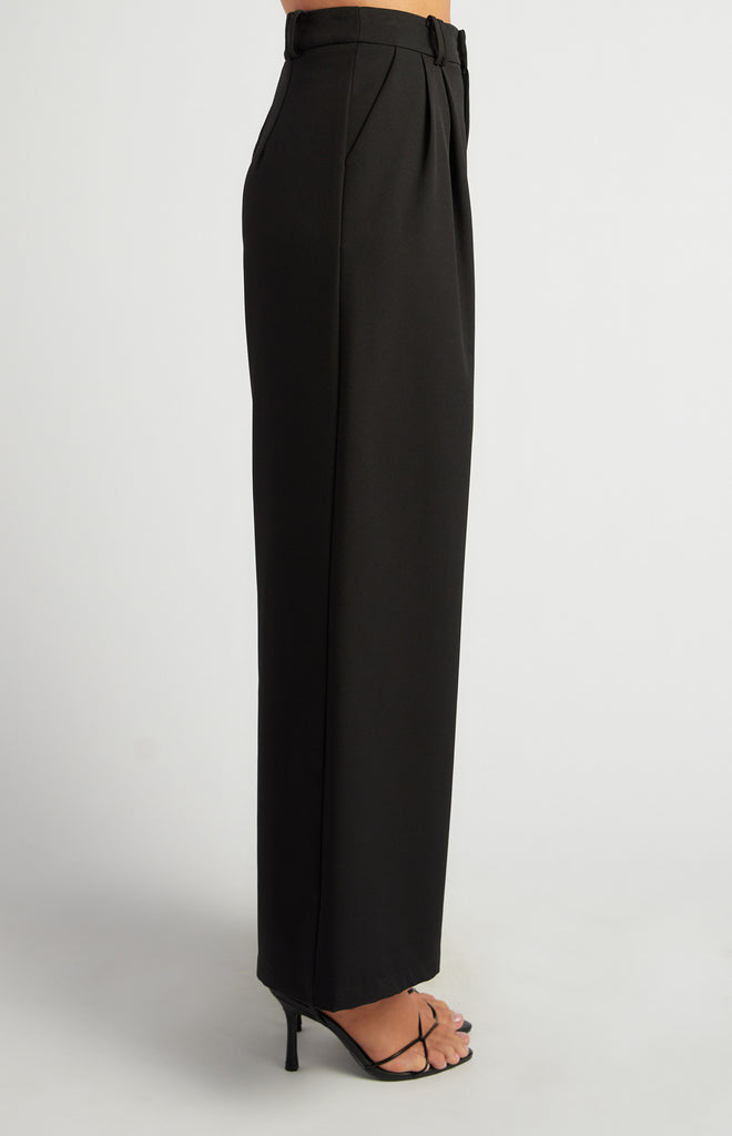 Microsa Double Pleat Pants - Black