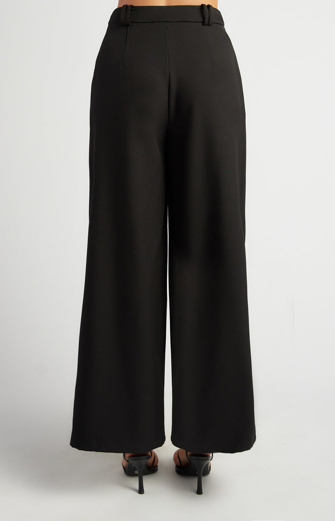 Microsa Double Pleat Pants - Black