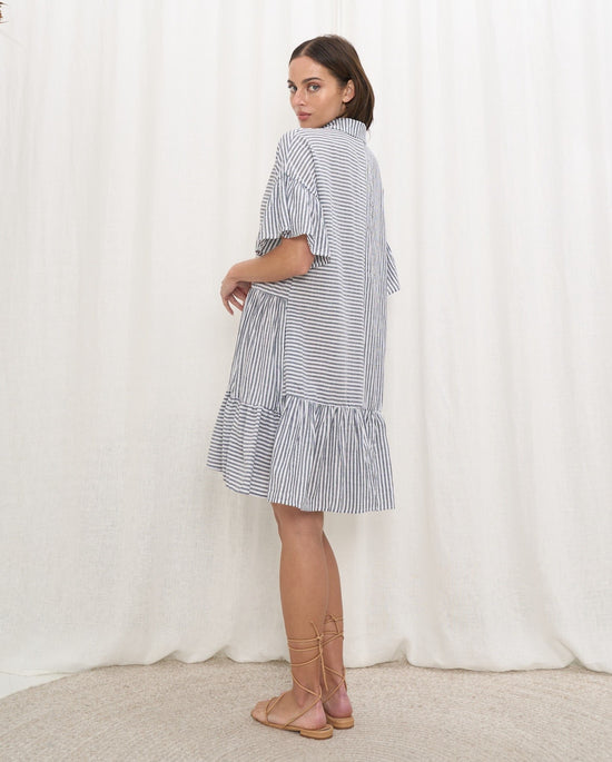 Load image into Gallery viewer, Oversize Dress - Grey Stripe
