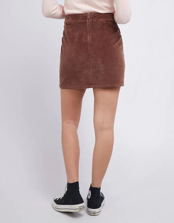 All About Eve Belle Cord Skirt - Brown