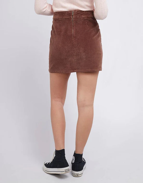 All About Eve Belle Cord Skirt - Brown