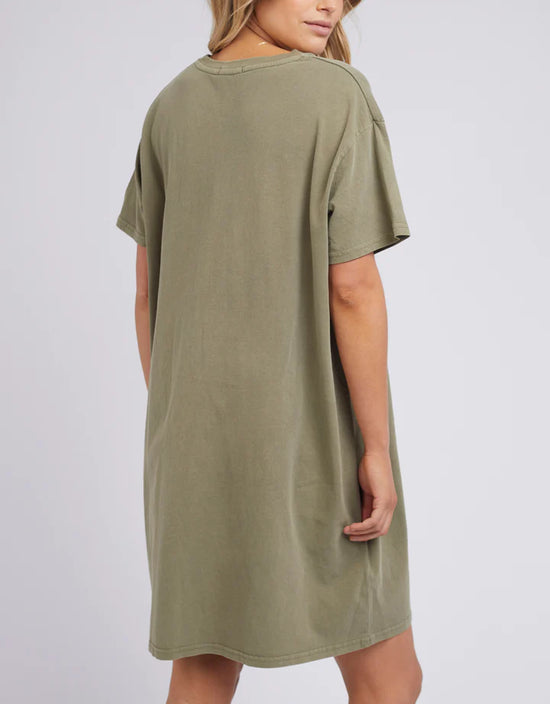 Savage Tee Dress - Khaki