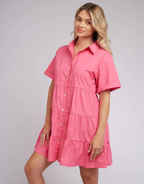 Load image into Gallery viewer, All About Eve Heidi Mini Shirt Dress - Pink
