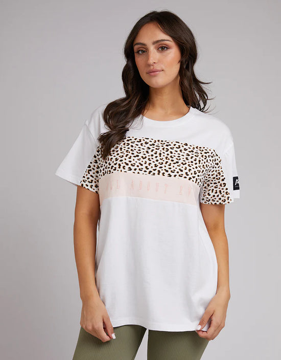 All About Eve Anderson Panel Tee - White
