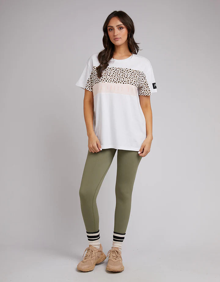 All About Eve Anderson Panel Tee - White