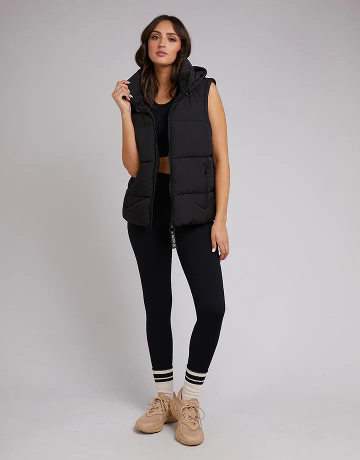 Load image into Gallery viewer, All About Eve Remi Luxe Puffer Vest - Black
