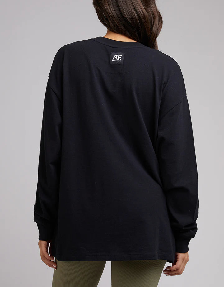 All About Eve Anderson Patched LS Tee - Black