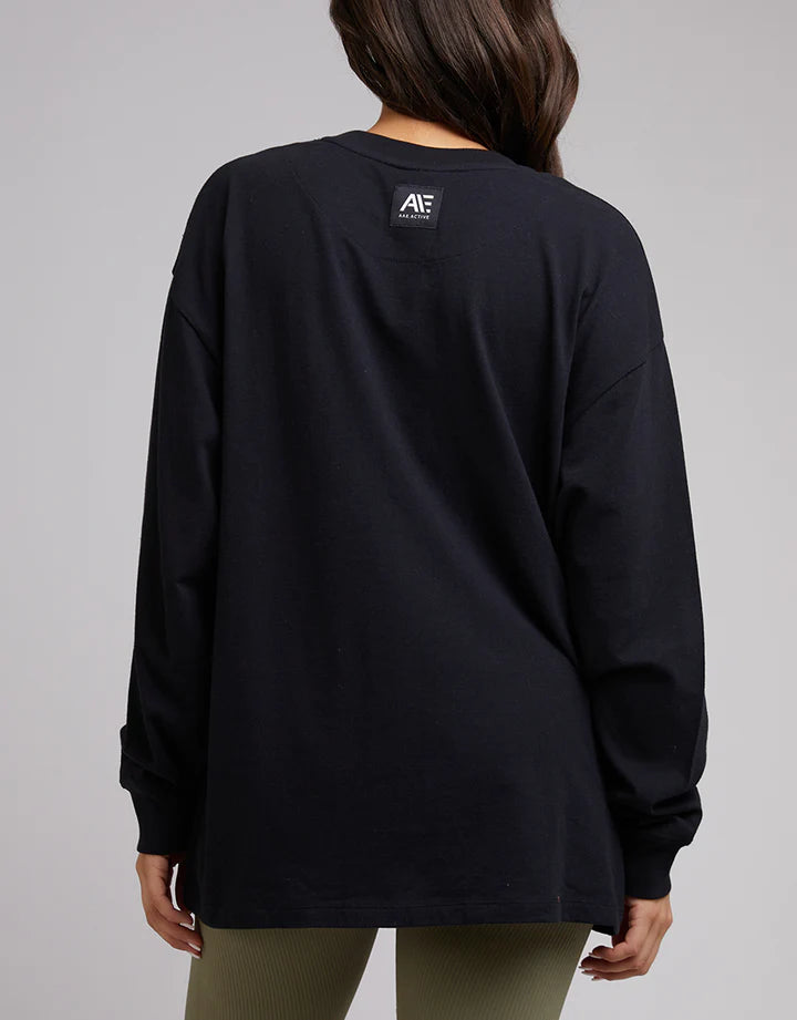 Load image into Gallery viewer, All About Eve Anderson Patched LS Tee - Black
