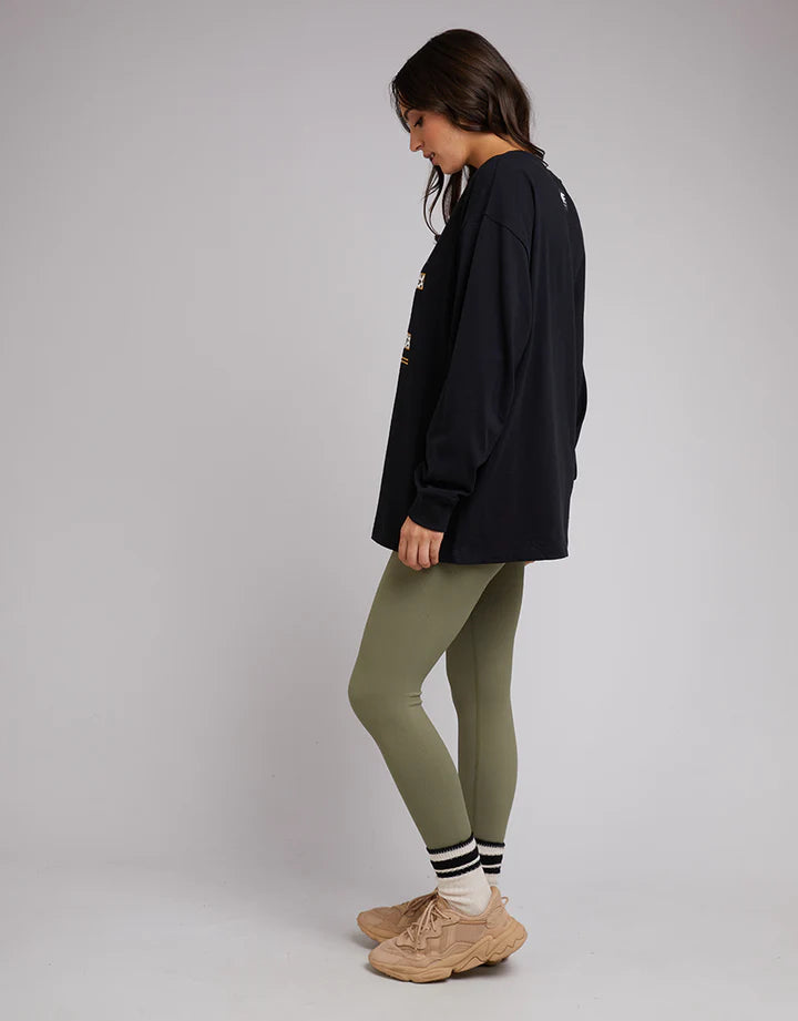 All About Eve Anderson Patched LS Tee - Black