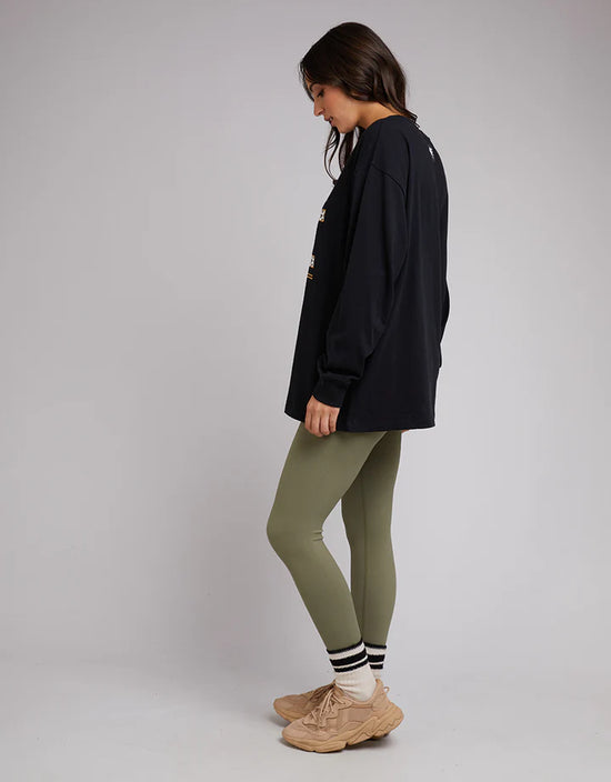 All About Eve Anderson Patched LS Tee - Black