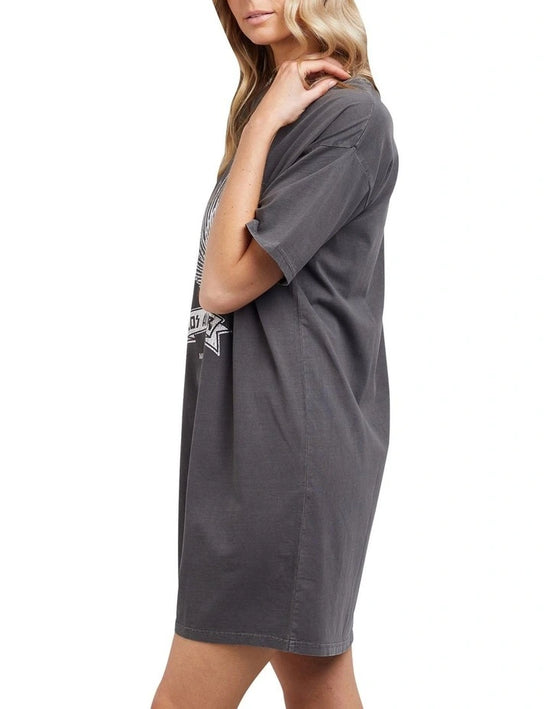 Load image into Gallery viewer, All About Eve Romi Tee Dress - Charcoal
