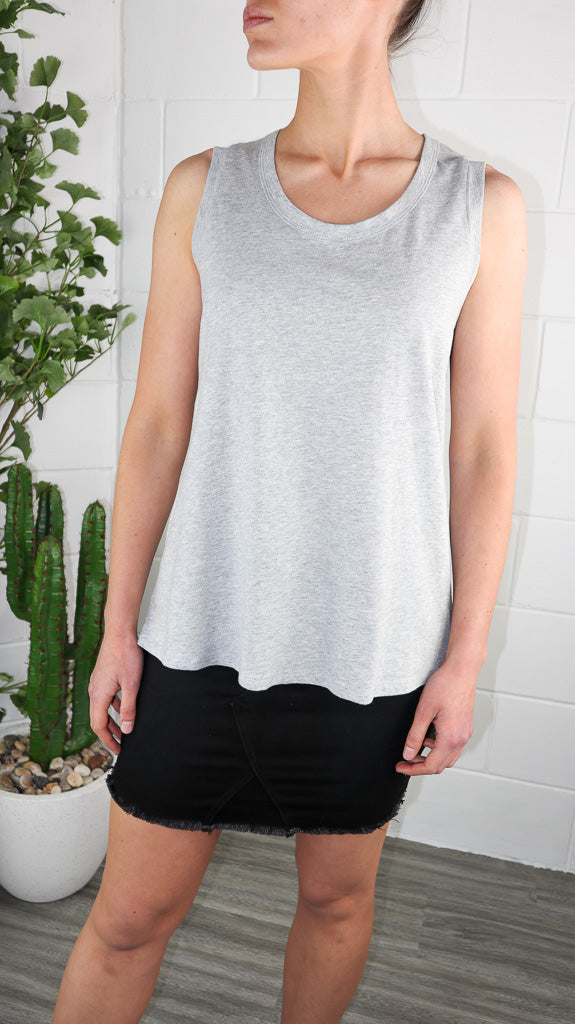 3rd Story Madison Tank - Grey