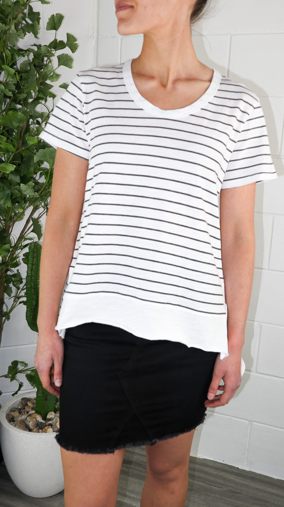 3rd Story Austin Tee  - Navy Stripe