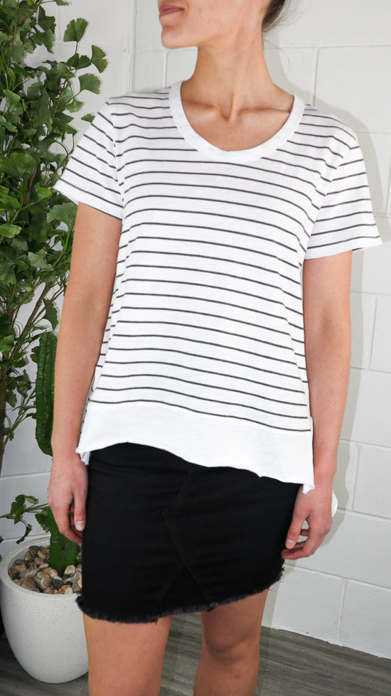 3rd Story Austin Tee  - Navy Stripe