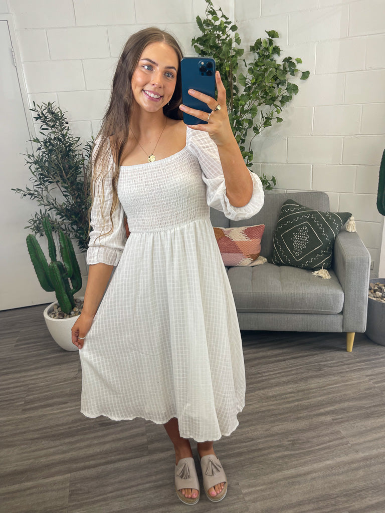 Oh My My Midi Dress - White