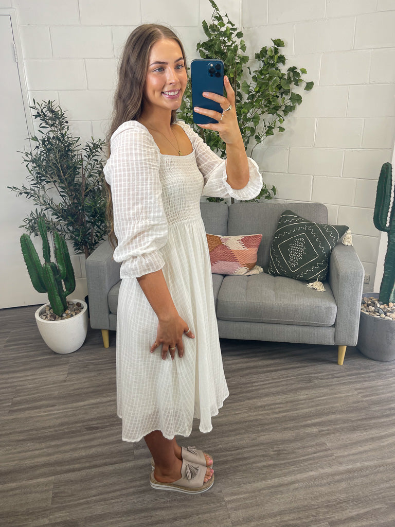 Oh My My Midi Dress - White