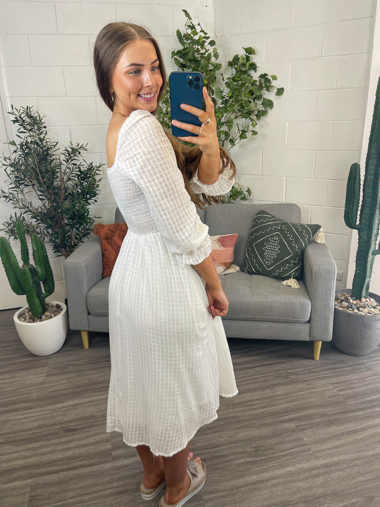 Oh My My Midi Dress - White