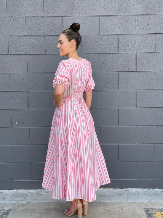 Load image into Gallery viewer, Cullman Maxi Dress - Pink Stripe
