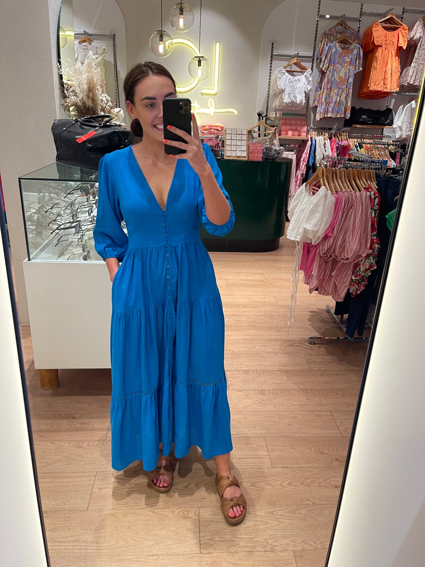 Load image into Gallery viewer, Texas Maxi Dress - Blue
