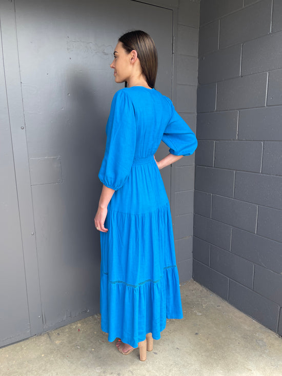 Load image into Gallery viewer, Texas Maxi Dress - Blue
