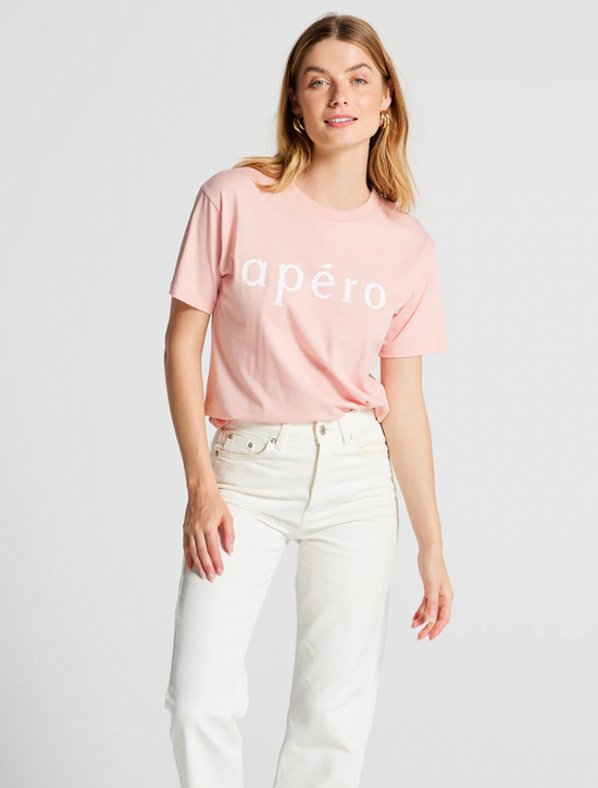 Apero Printed Tee - Dusty Pink