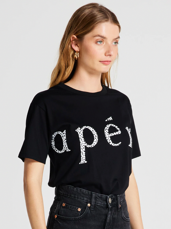 Apero Wilderness Printed Tee - Black