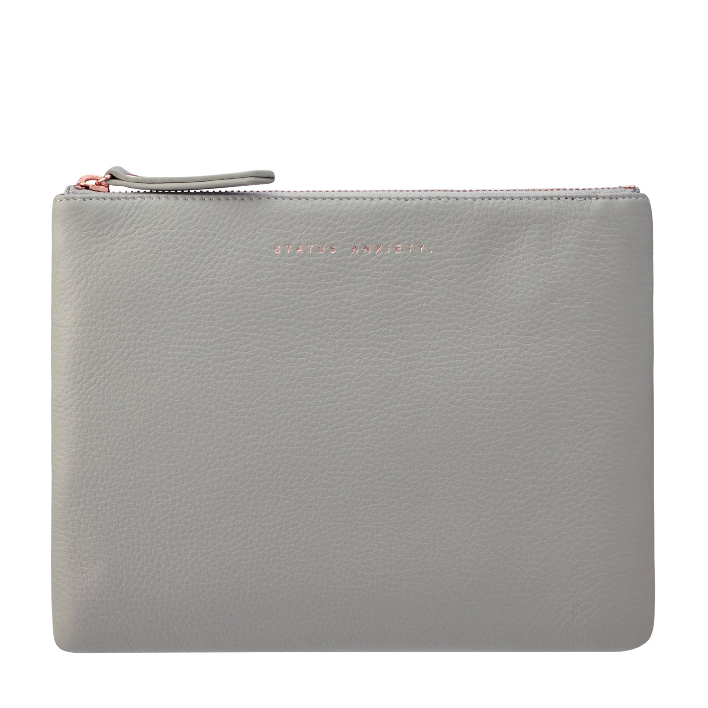 Status Anxiety - Fake It Clutch - Light Grey