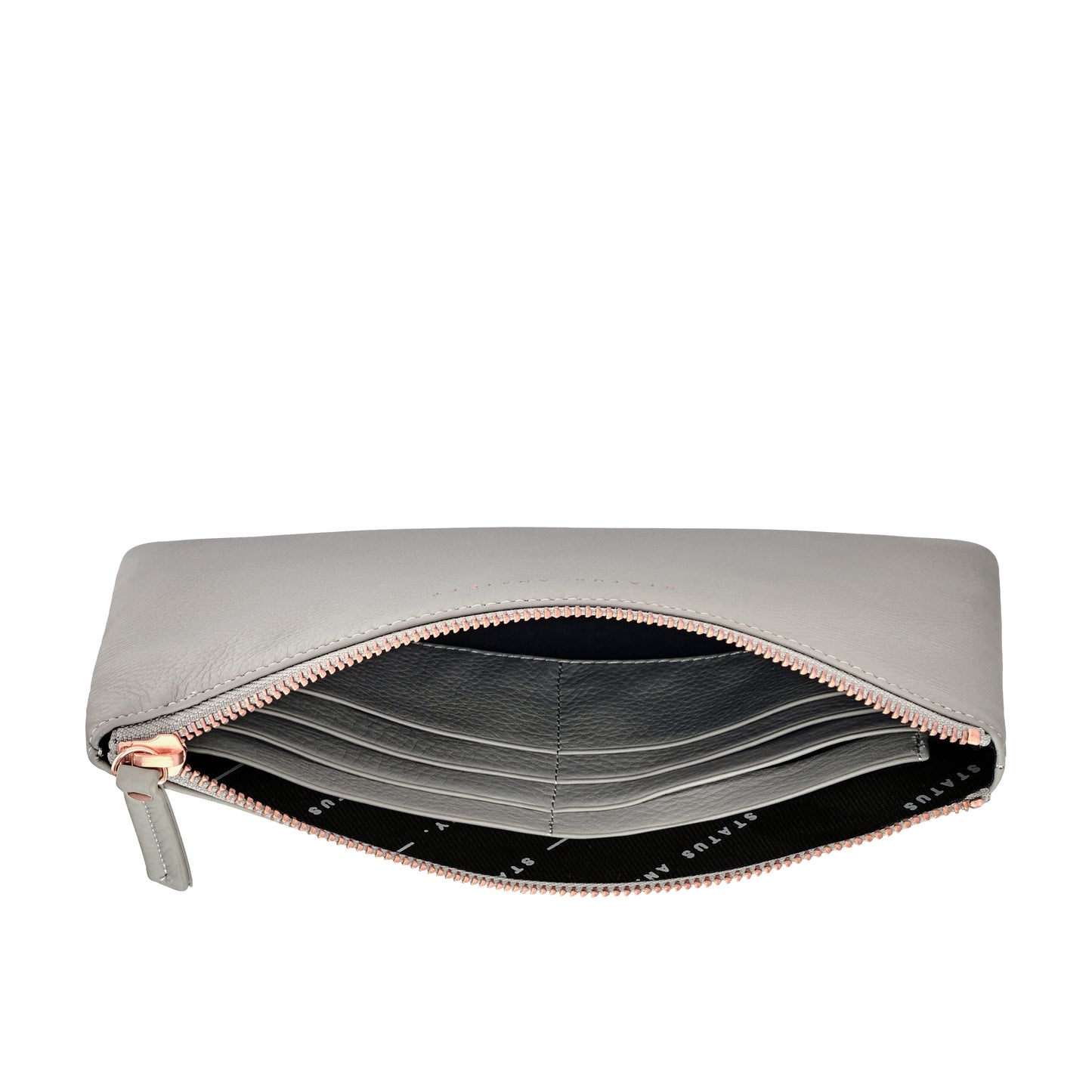 Status Anxiety - Fake It Clutch - Light Grey