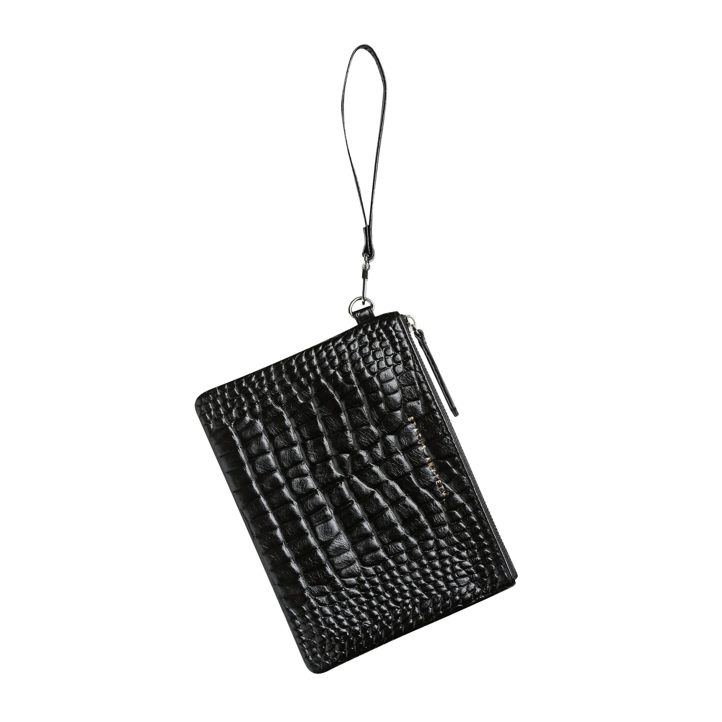 Status Anxiety - Fixation Clutch - Black Croc Emboss