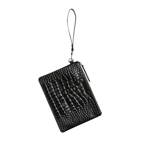 Status Anxiety - Fixation Clutch - Black Croc Emboss