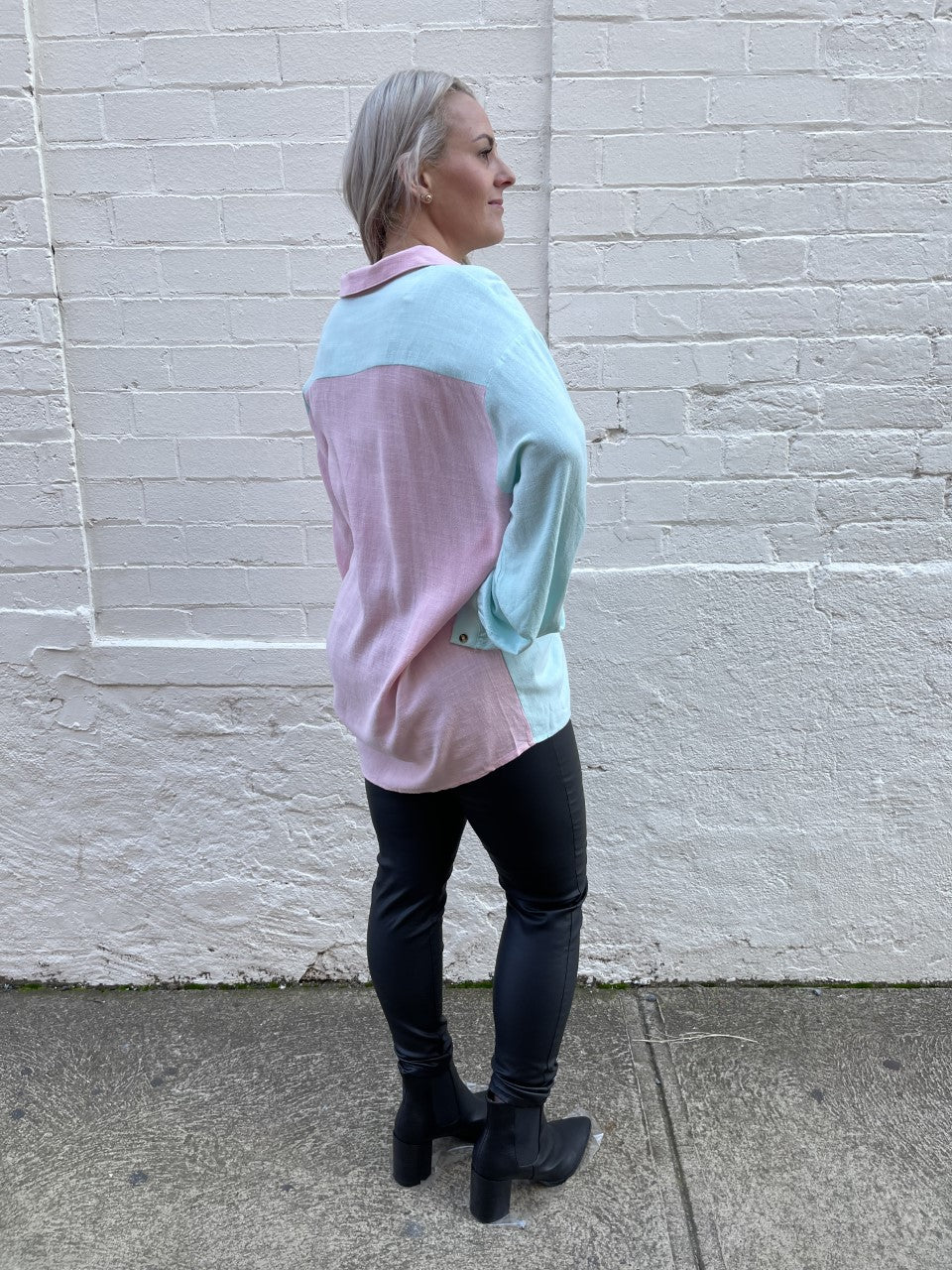 Anywhere You Go Top - Pink/Blue
