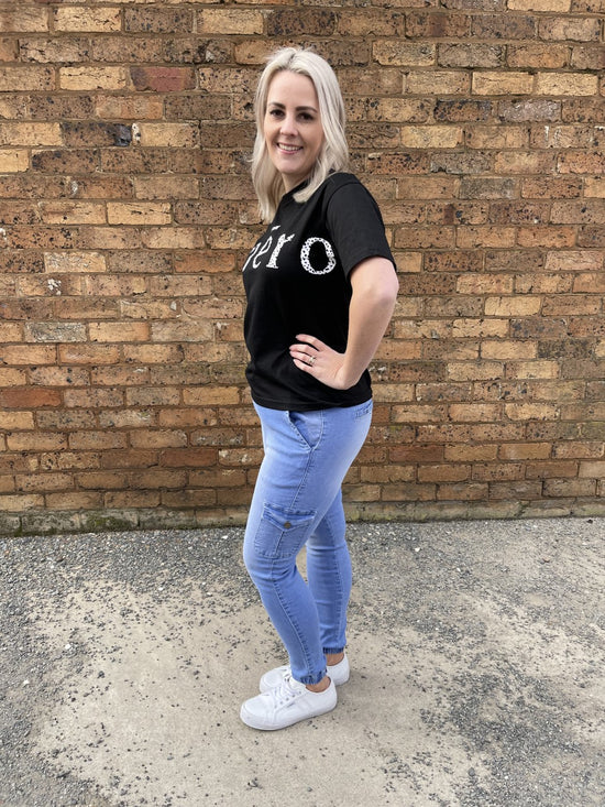 Electric Blue Wakee Denim Jogger